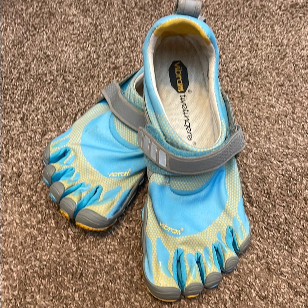 Vibram Women’s/Men Blue and Gray FiveFingers Shoes
